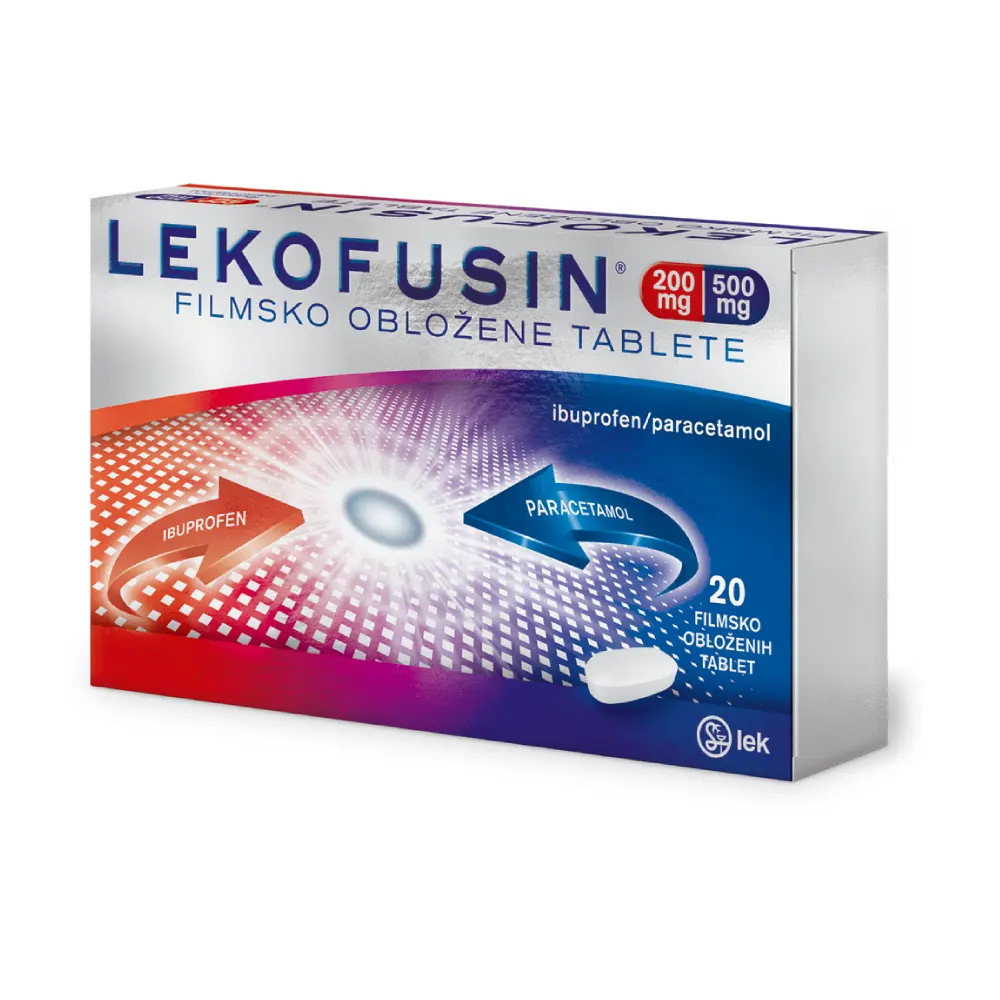 Lekofusin 200 mg/500 mg, filmsko obložene tablete (20 tablet)